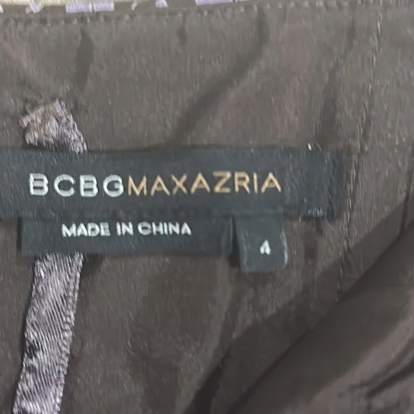 BCBG Max Azria Strapless Brown Floral Dress - Picture 5 of 5